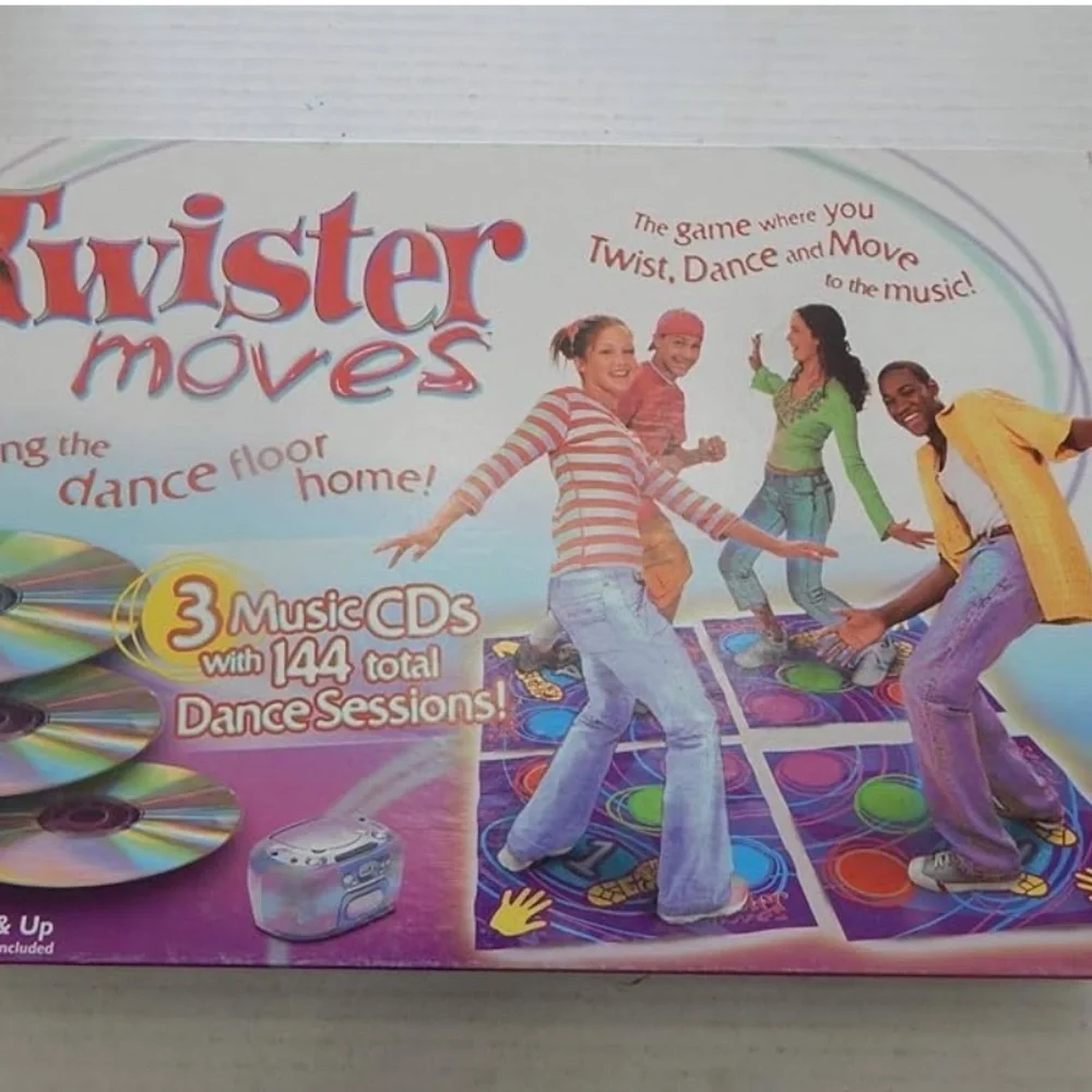 Twister moves dance edition with 3 music CDs & 144 dance sessions NIB